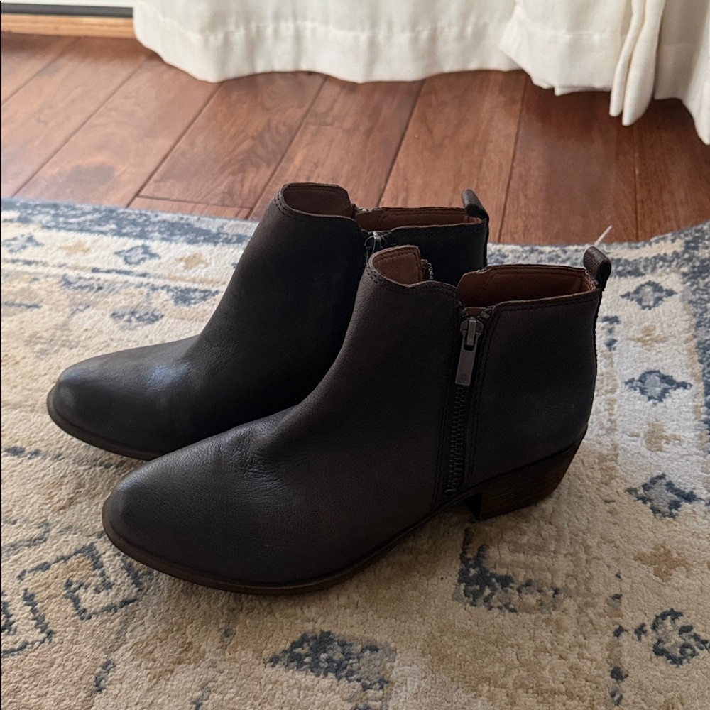 Lucky Brand Dark Brown Booties